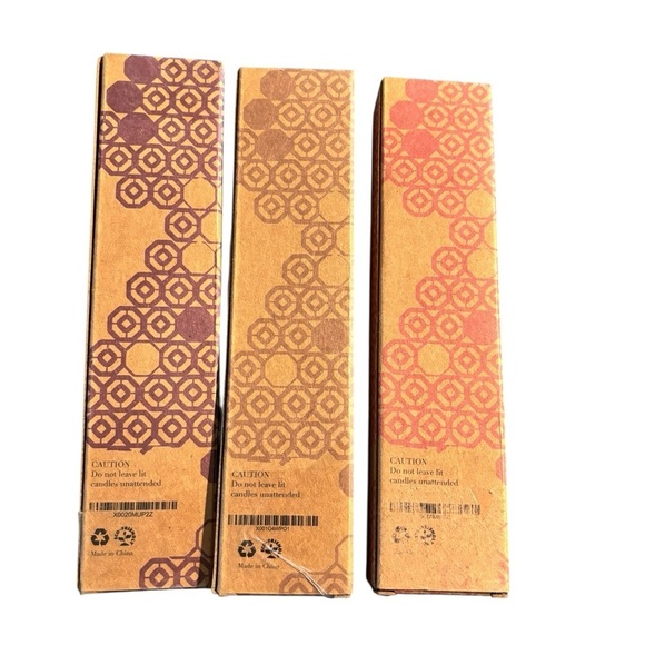 Galanta & Co Lot 6 Beeswax Honeycomb Dripless 10” Taper Smokeless Candles NIB - Picture 4 of 9